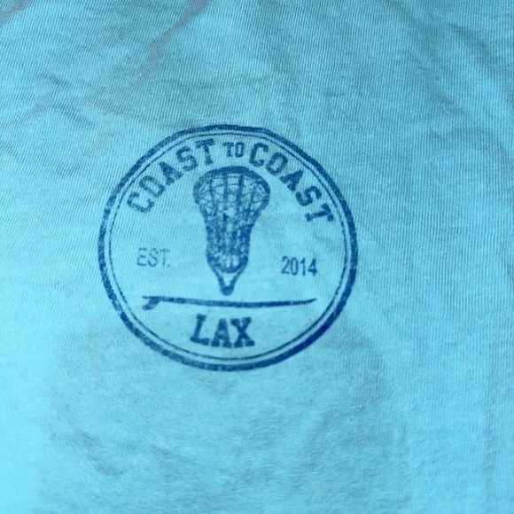 Sundrenched Coast to Coast LAX Blue T-Shirt M – Laid-Back Coastal Vibes! - Picture 4 of 10